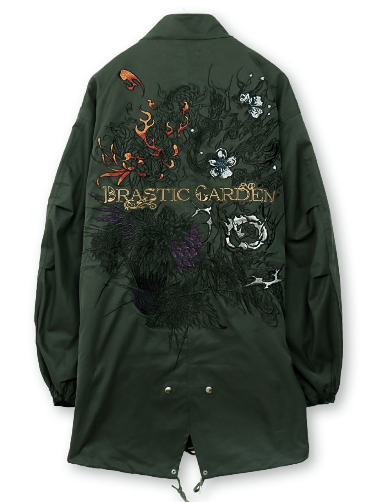  【DRASTIC GARDEN】“劇薬ノ園”刺繍入り3WAYモッズコート