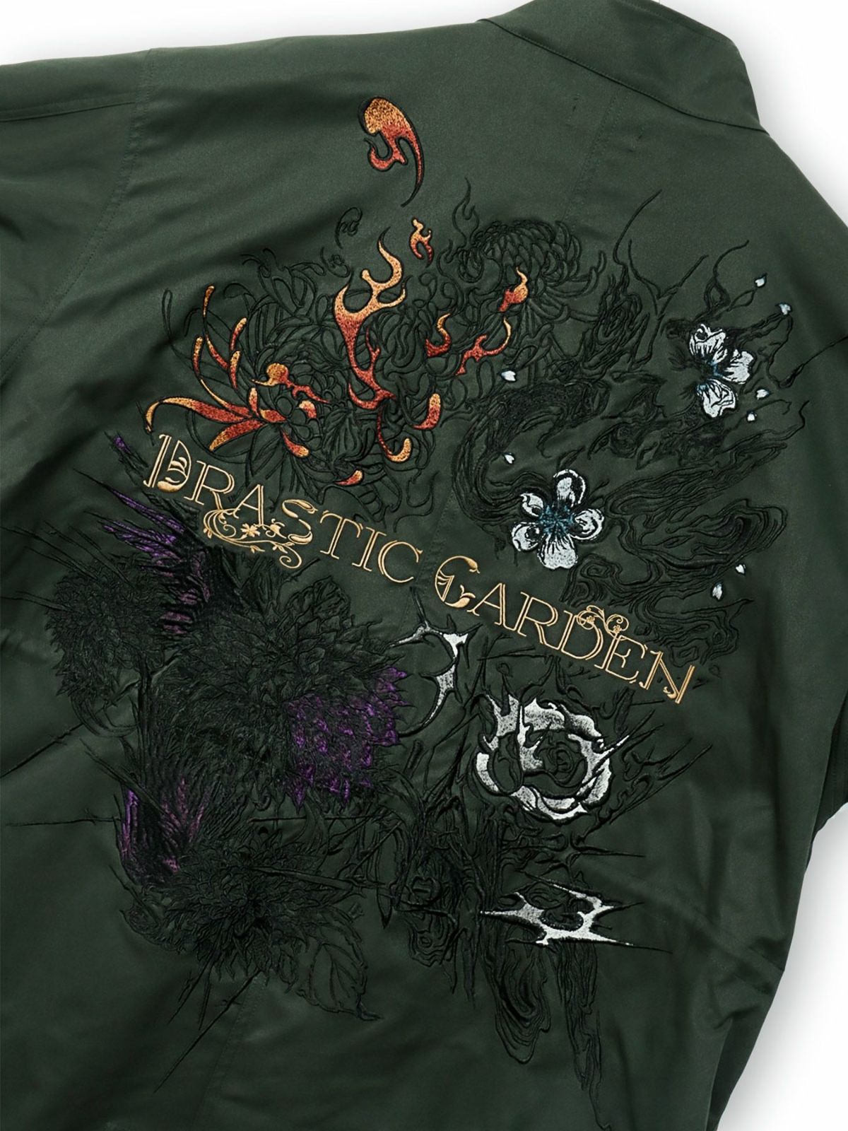  【DRASTIC GARDEN】“劇薬ノ園”刺繍入り3WAYモッズコート