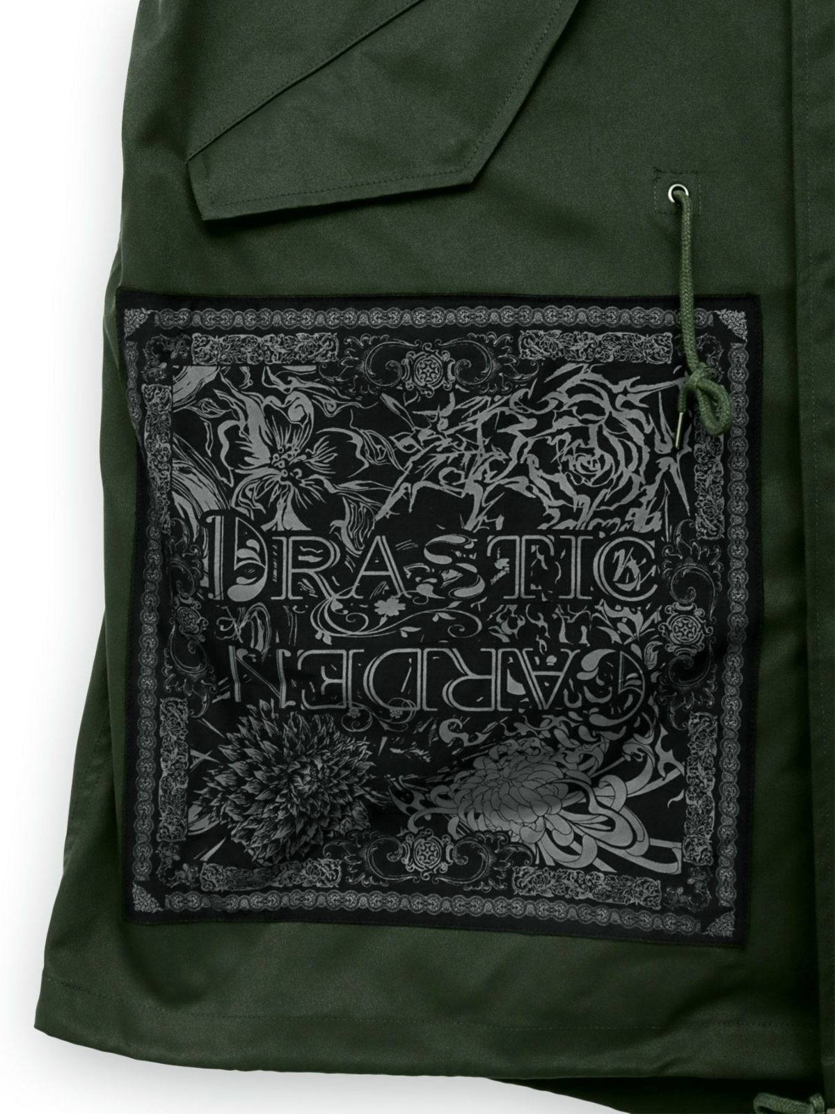  【DRASTIC GARDEN】“劇薬ノ園”刺繍入り3WAYモッズコート