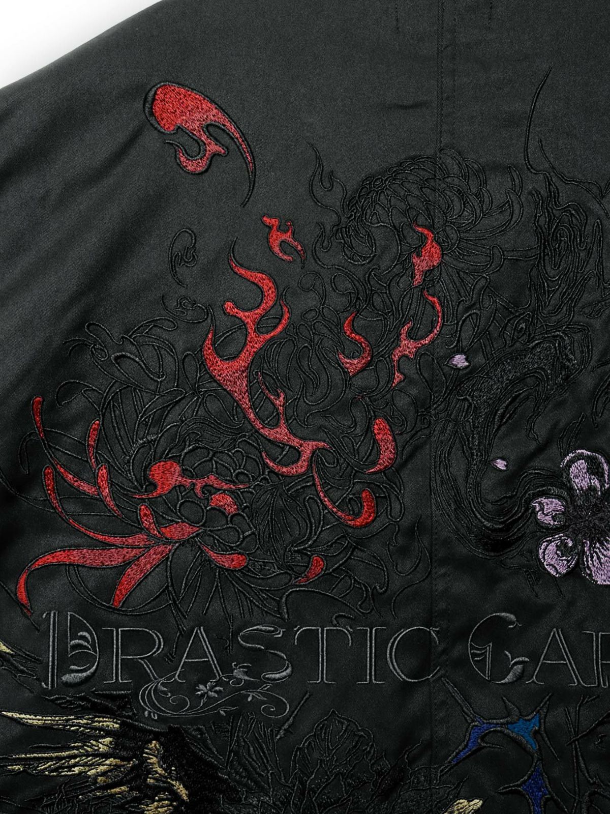  【DRASTIC GARDEN】“劇薬ノ園”刺繍入り3WAYモッズコート