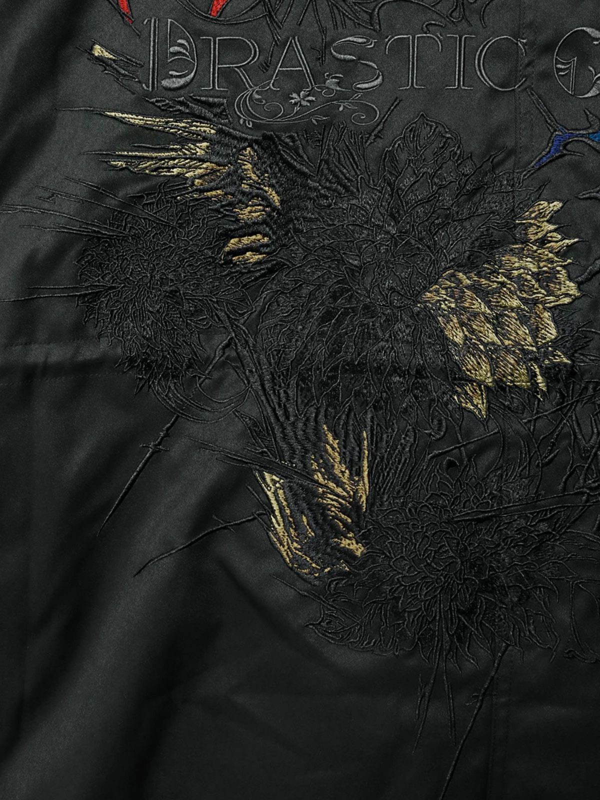  【DRASTIC GARDEN】“劇薬ノ園”刺繍入り3WAYモッズコート