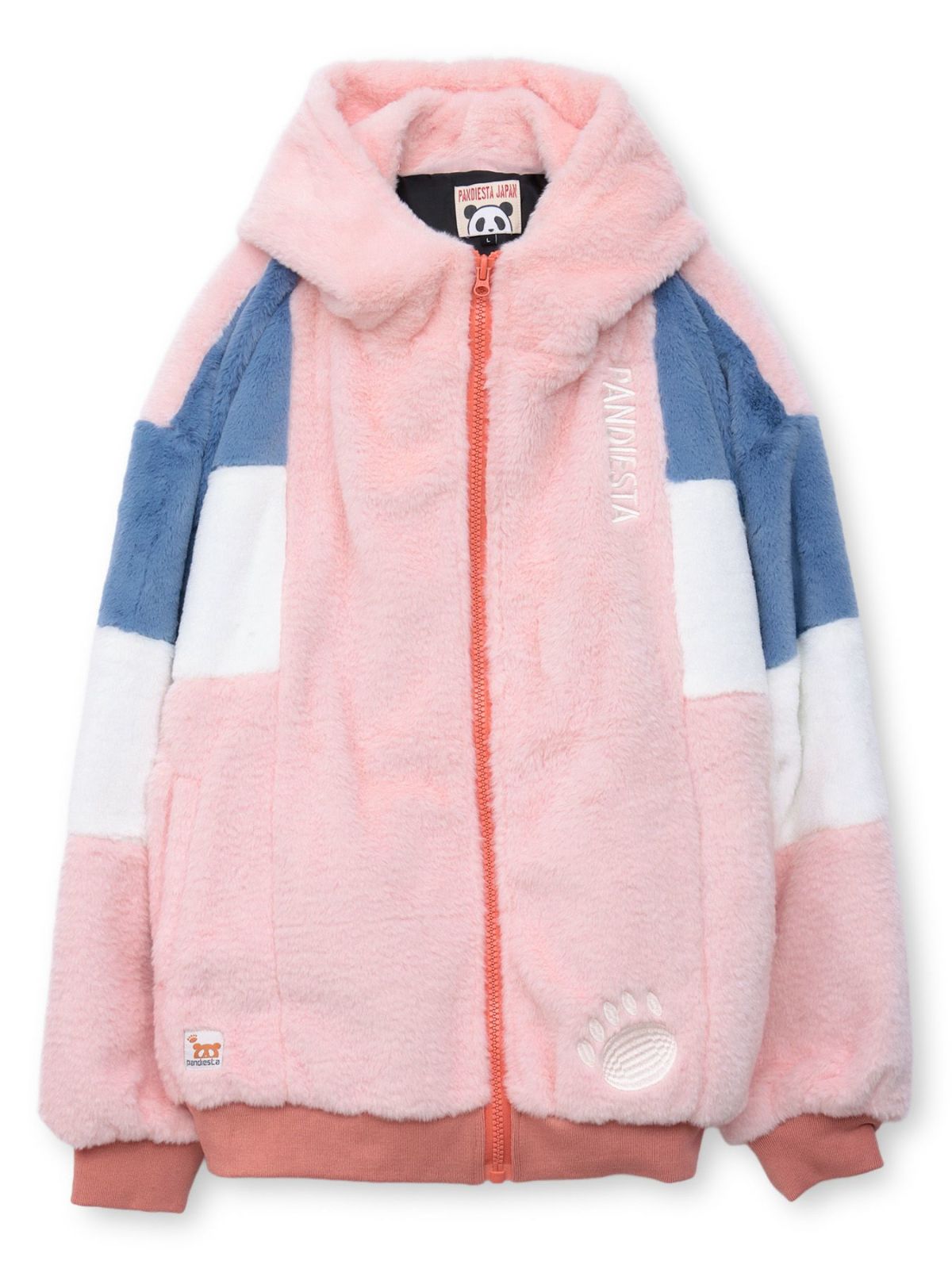 【PANDIESTA JAPAN】“逆さまパンダ”切替フェイクファーなりきりZIPパーカー