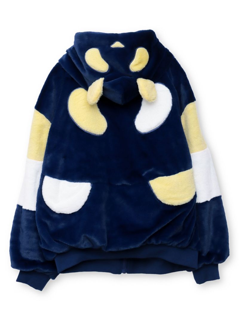 【PANDIESTA JAPAN】“逆さまパンダ”切替フェイクファーなりきりZIPパーカー