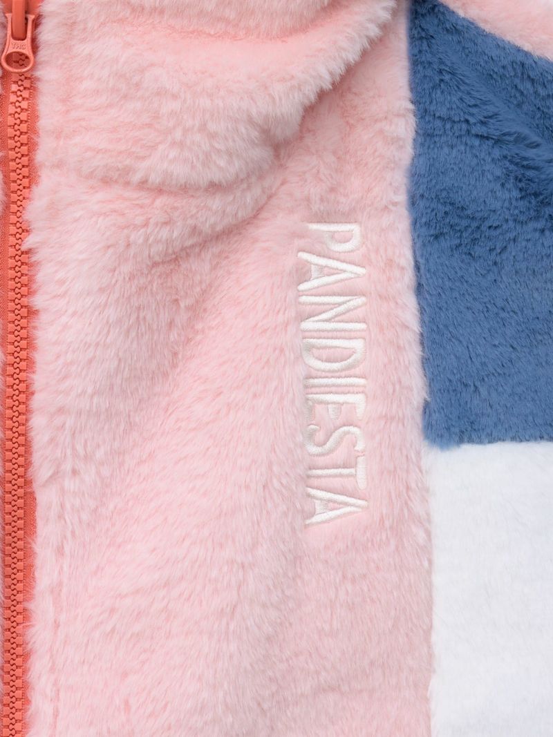 【PANDIESTA JAPAN】“逆さまパンダ”切替フェイクファーなりきりZIPパーカー