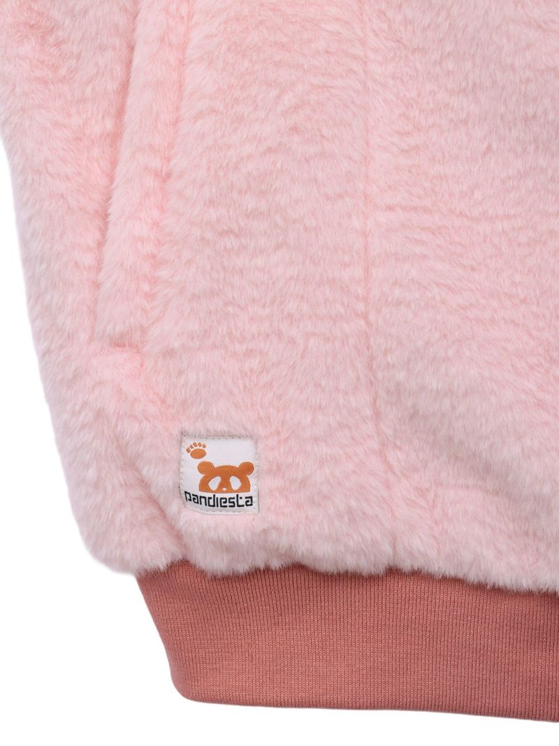  【PANDIESTA JAPAN】“逆さまパンダ”切替フェイクファーなりきりZIPパーカー