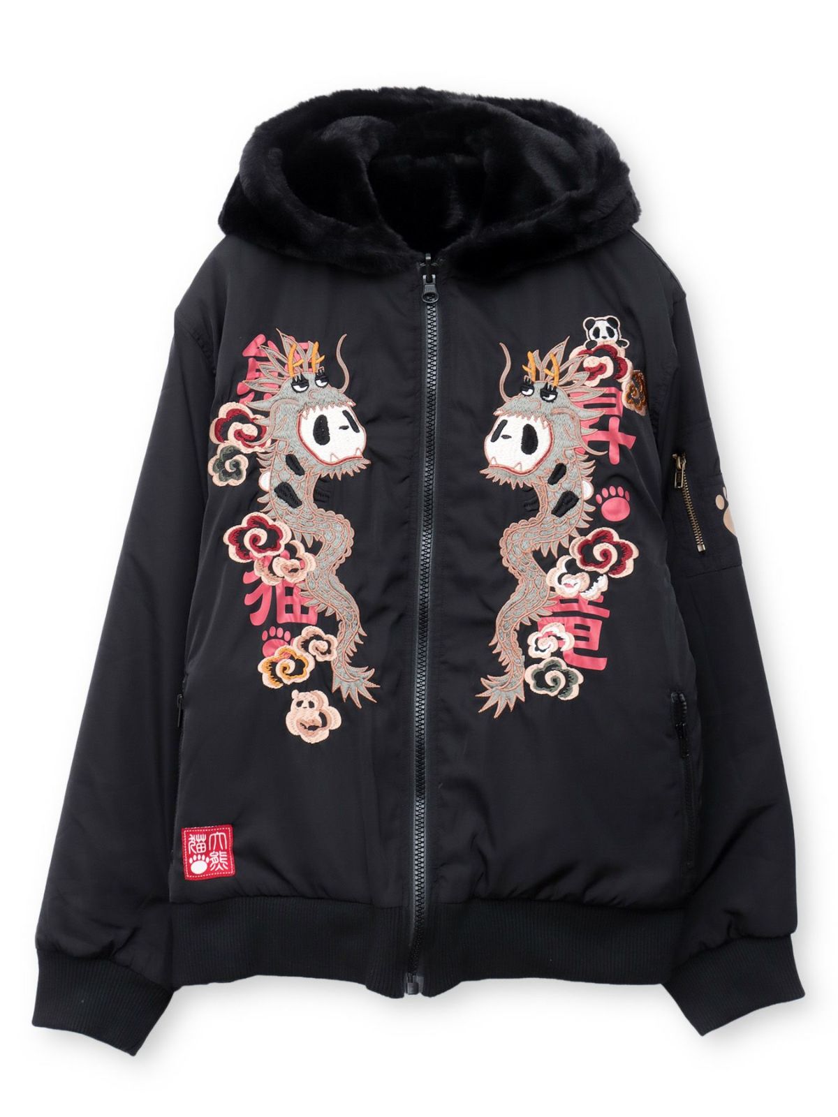  【PANDIESTA JAPAN】“パンドラゴン昇龍”刺繍入りリバーシブルMA-1