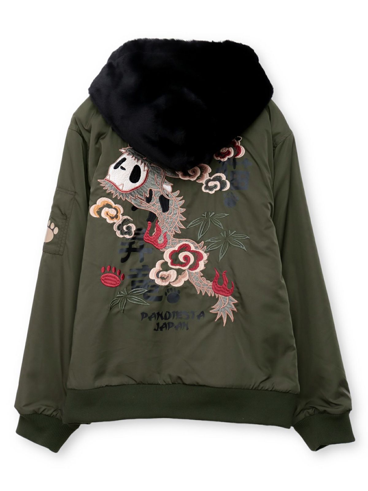  【PANDIESTA JAPAN】“パンドラゴン昇龍”刺繍入りリバーシブルMA-1