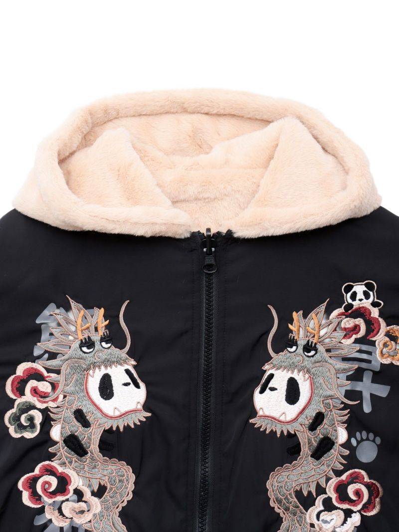  【PANDIESTA JAPAN】“パンドラゴン昇龍”刺繍入りリバーシブルMA-1