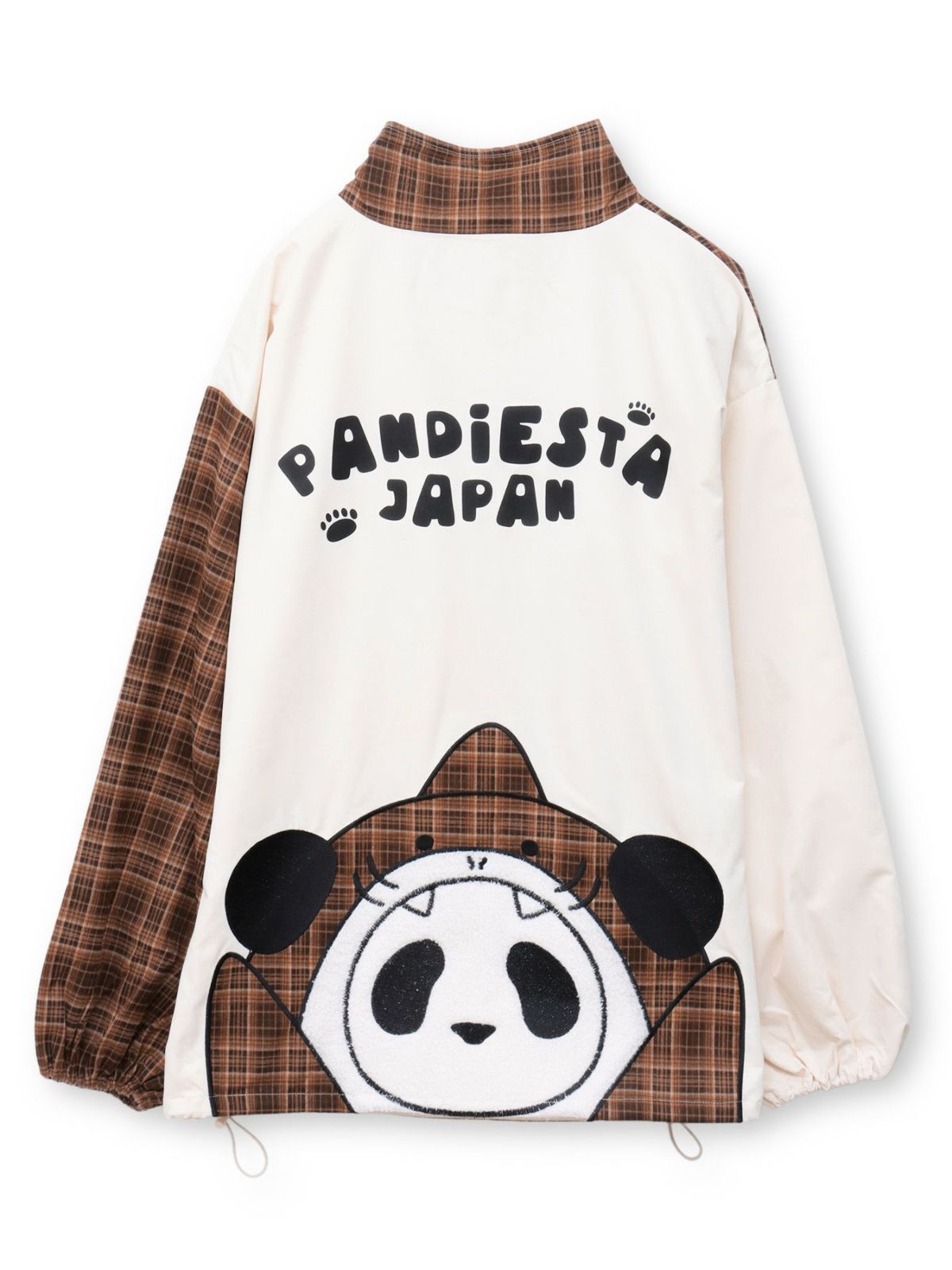 【PANDIESTA JAPAN】“サメパンダ”BIGシルエットチェック切替ジャケット