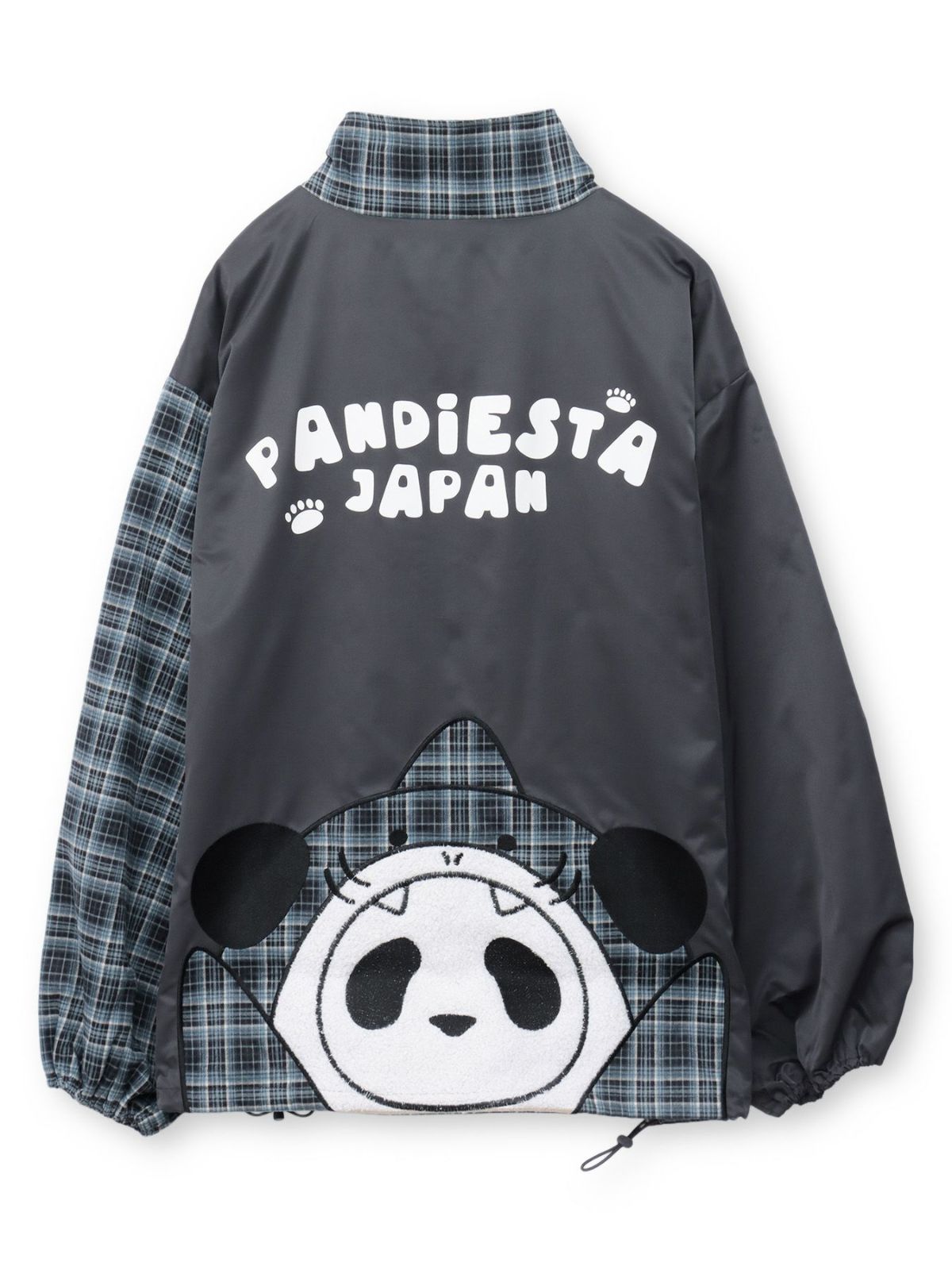 【PANDIESTA JAPAN】“サメパンダ”BIGシルエットチェック切替ジャケット