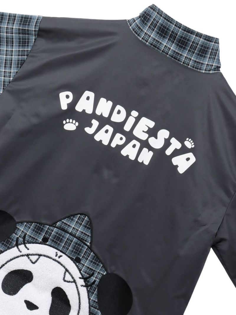 【PANDIESTA JAPAN】“サメパンダ”BIGシルエットチェック切替ジャケット