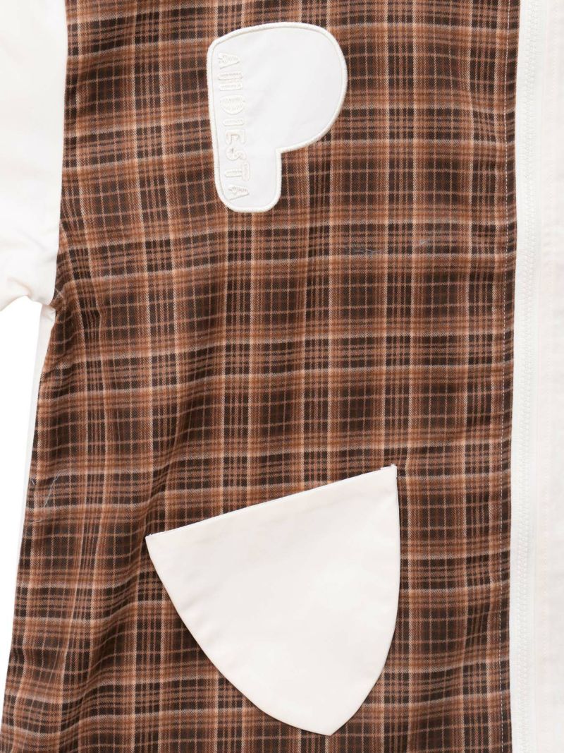 【PANDIESTA JAPAN】“サメパンダ”BIGシルエットチェック切替ジャケット