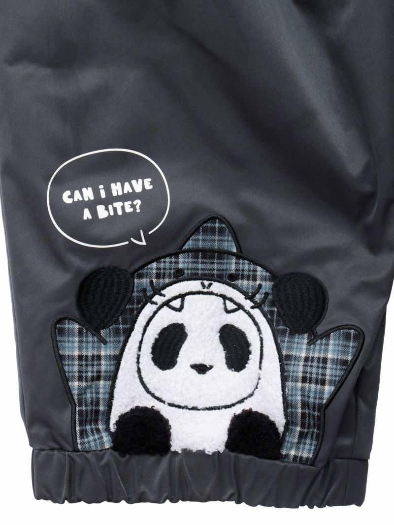 【PANDIESTA JAPAN】“サメパンダ”BIGシルエットチェック切替パンツ