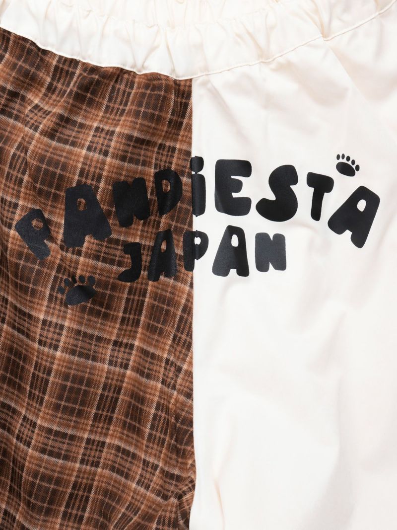 【PANDIESTA JAPAN】“サメパンダ”BIGシルエットチェック切替パンツ