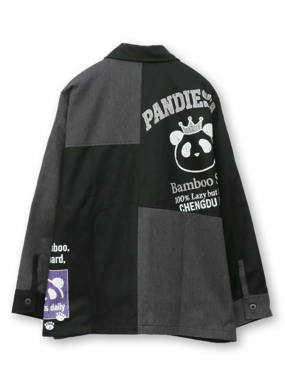 【PANDIESTA JAPAN】リメイク風切替BIGシルエットカバーオール