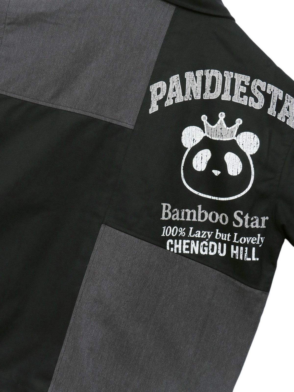 【PANDIESTA JAPAN】リメイク風切替BIGシルエットカバーオール