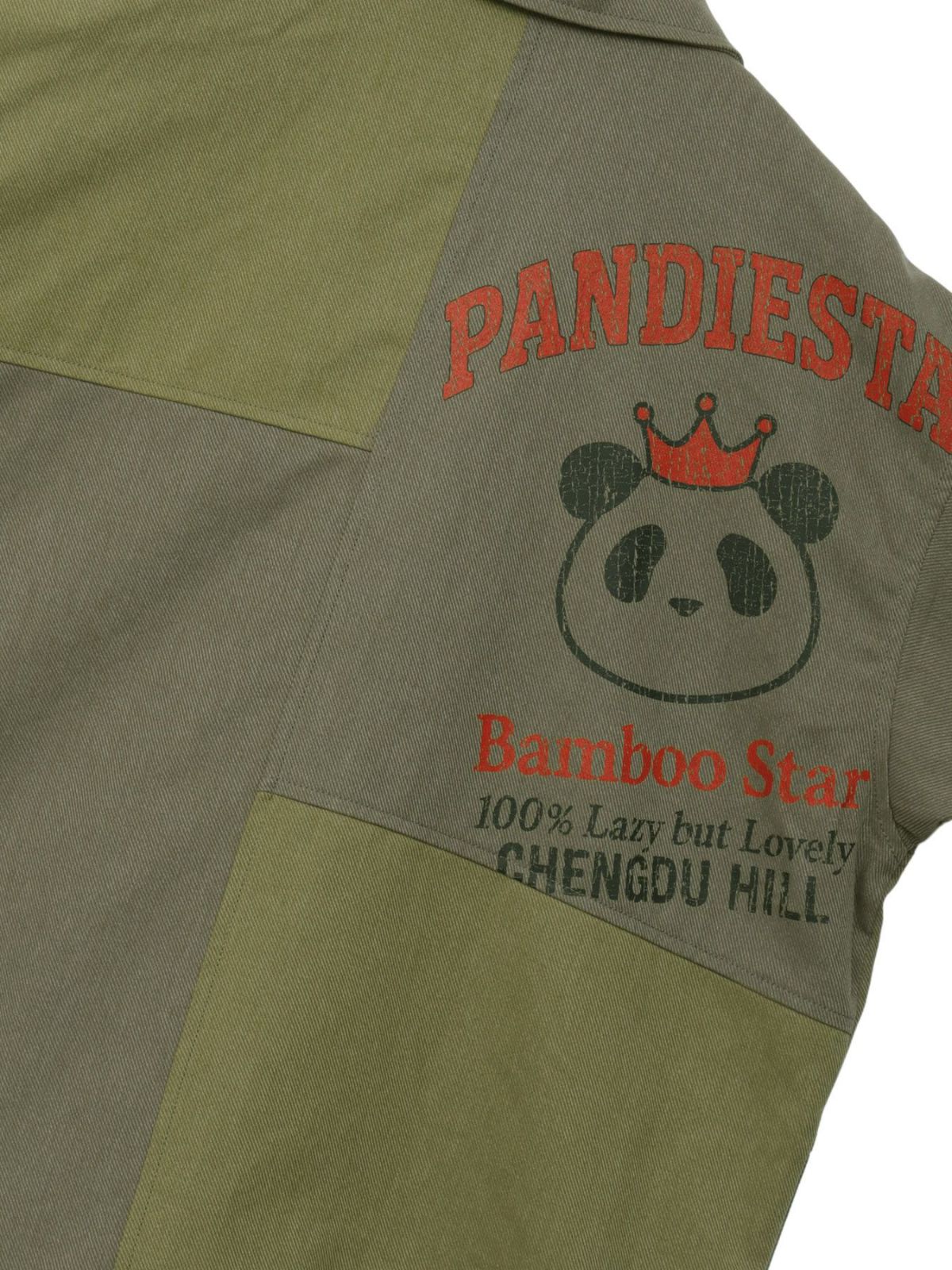 【PANDIESTA JAPAN】リメイク風切替BIGシルエットカバーオール