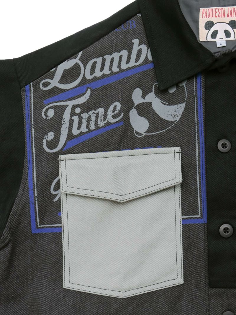 【PANDIESTA JAPAN】リメイク風切替BIGシルエットカバーオール