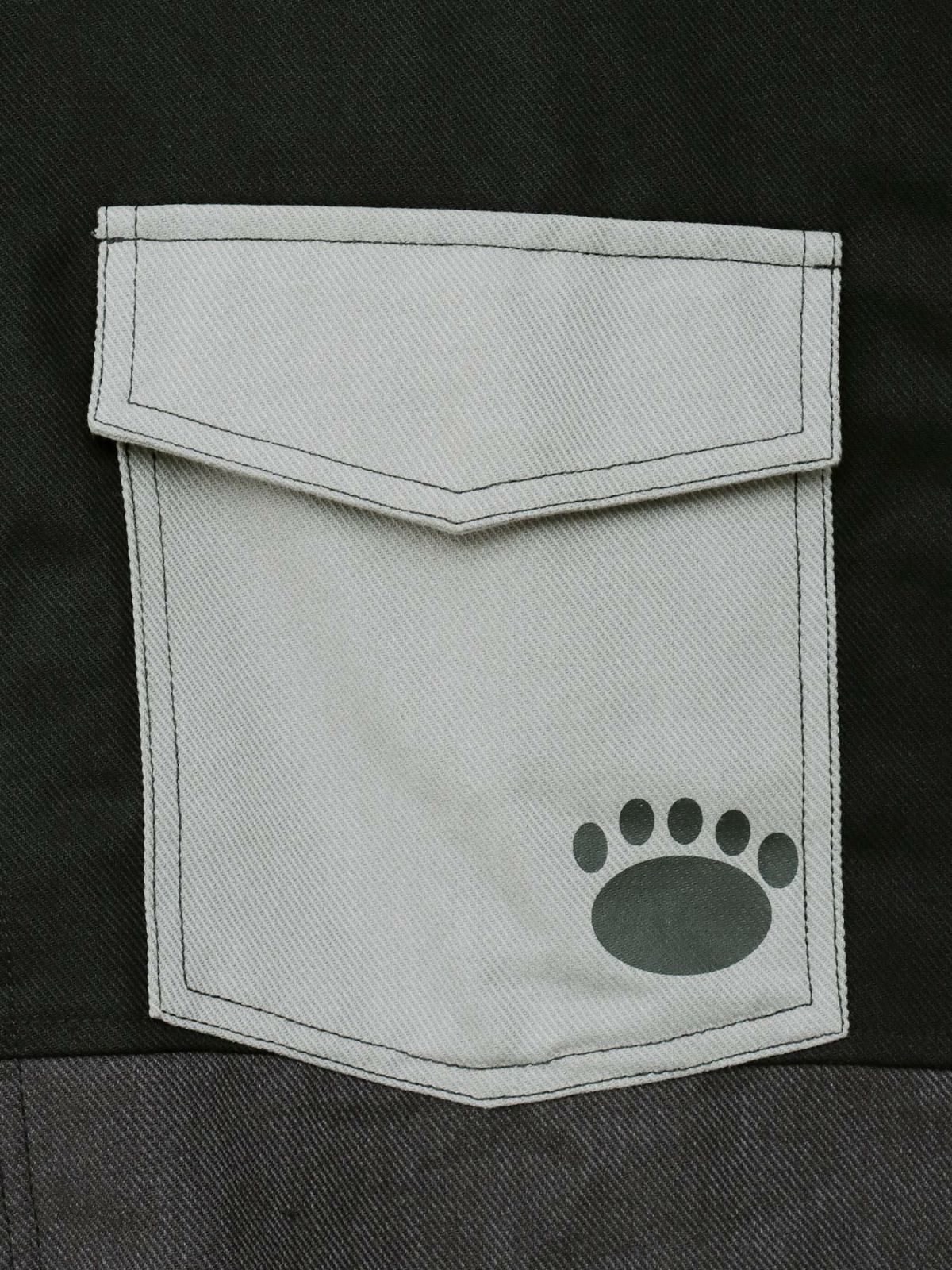 【PANDIESTA JAPAN】リメイク風切替BIGシルエットカバーオール