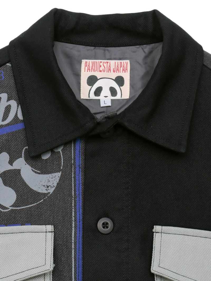 【PANDIESTA JAPAN】リメイク風切替BIGシルエットカバーオール