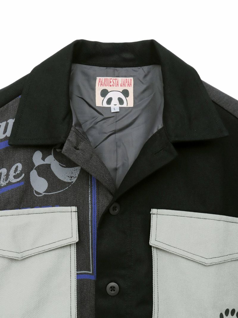 【PANDIESTA JAPAN】リメイク風切替BIGシルエットカバーオール