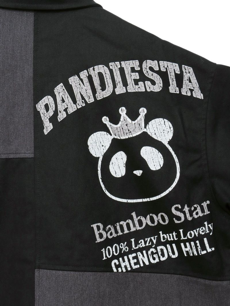 【PANDIESTA JAPAN】リメイク風切替BIGシルエットカバーオール