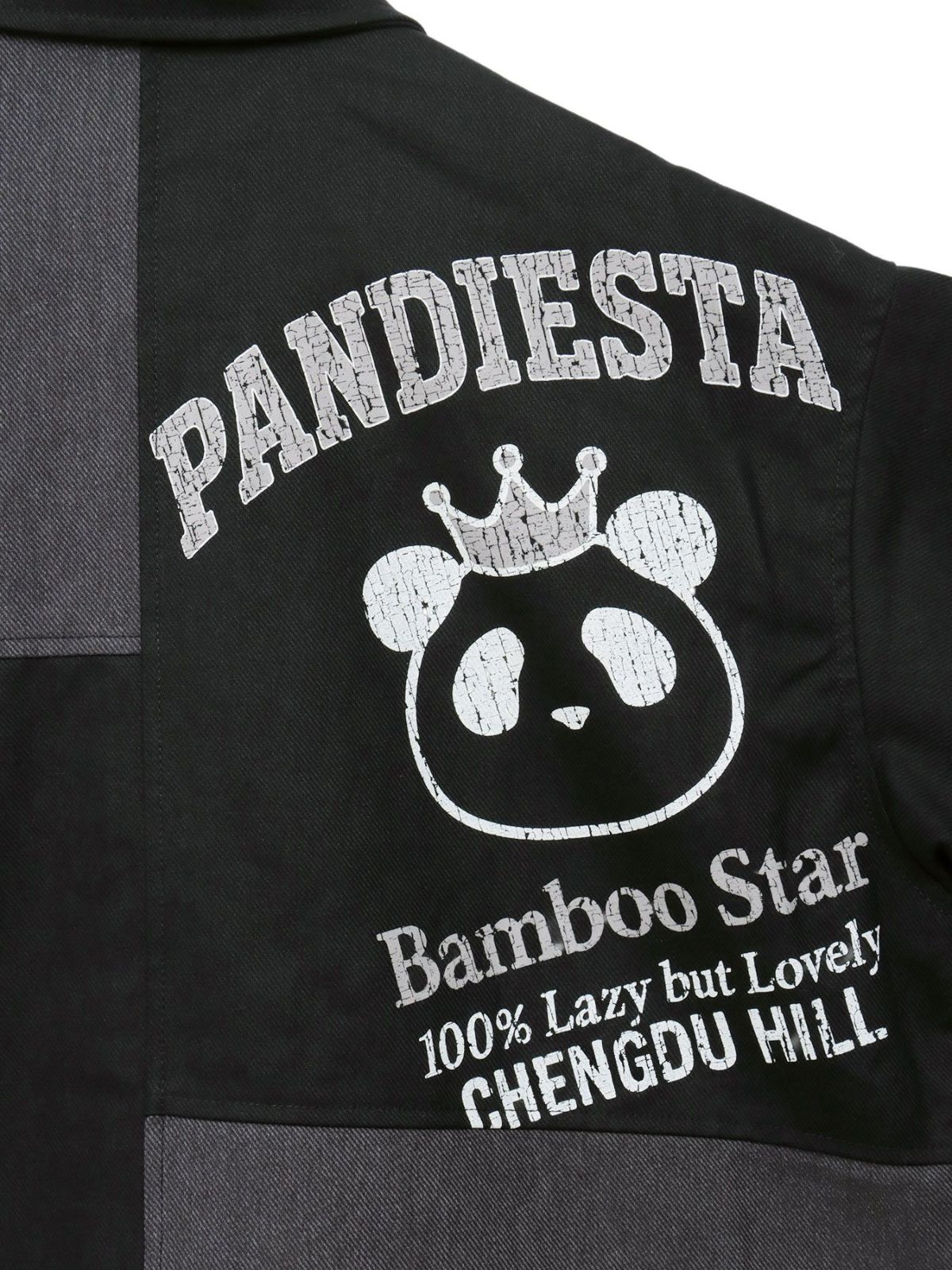 【PANDIESTA JAPAN】リメイク風切替BIGシルエットカバーオール