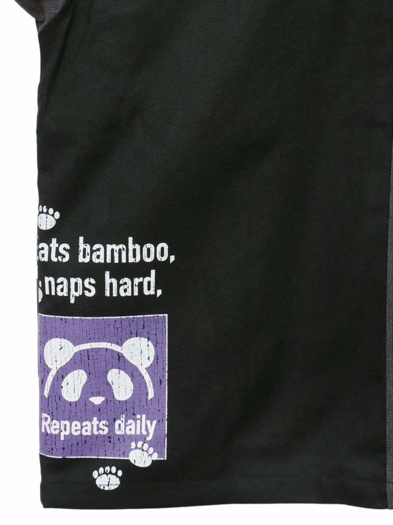 【PANDIESTA JAPAN】リメイク風切替BIGシルエットカバーオール