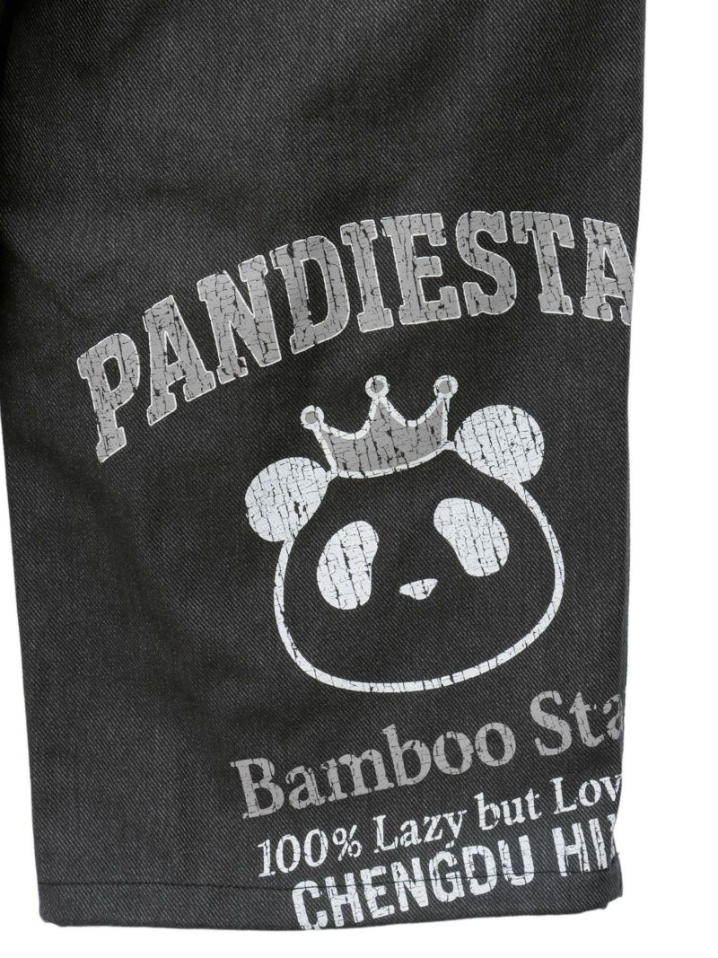 【PANDIESTA JAPAN】リメイク風切替BIGシルエットワイドカーゴパンツ