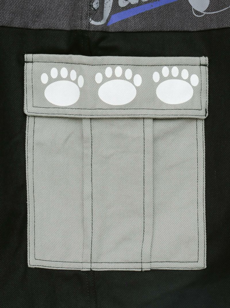 【PANDIESTA JAPAN】リメイク風切替BIGシルエットワイドカーゴパンツ