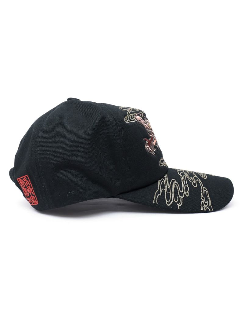【絡繰魂】“龍／獅子”総刺繍ツイルキャップ