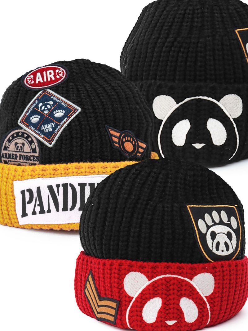 【PANDIESTA JAPAN】ミリタリーワッペンニットキャップ
