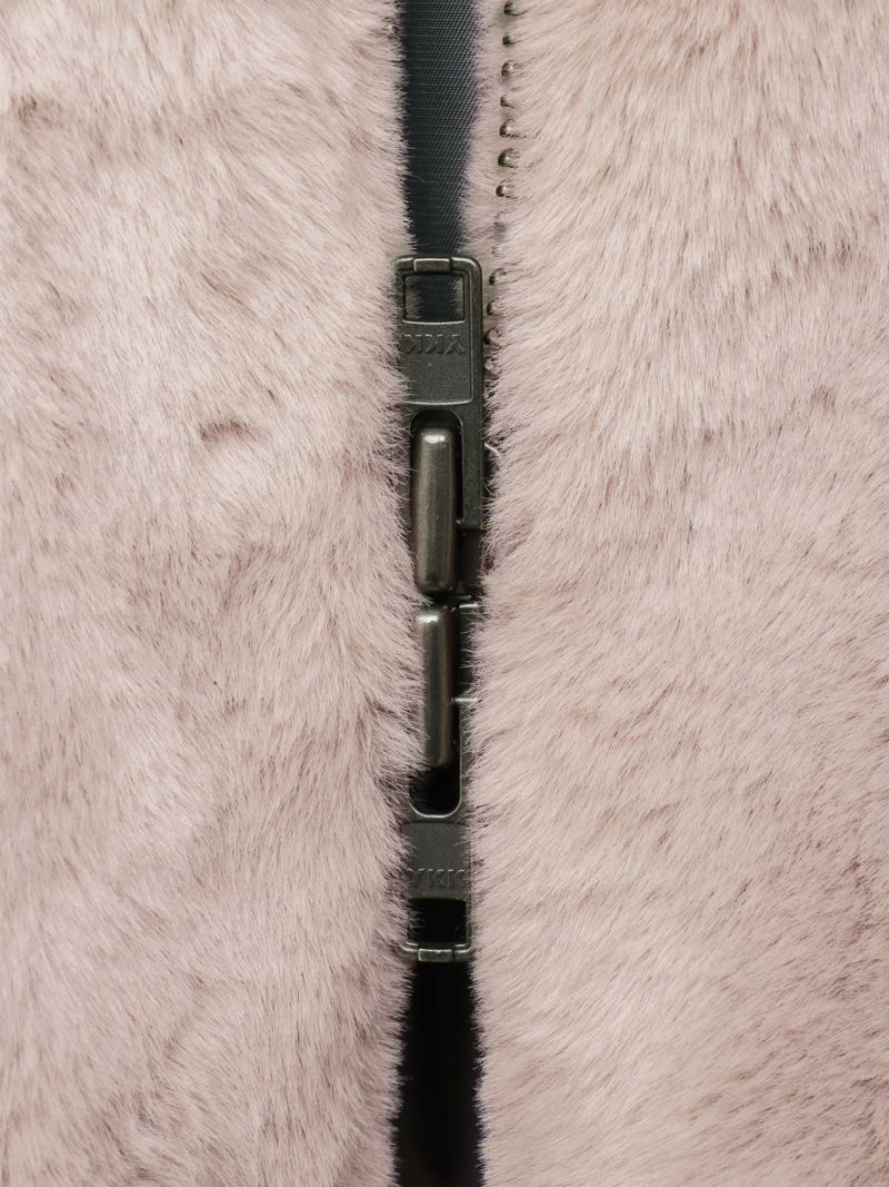 【SUMINEKO】 “桜墨猫”フェイクファーBIGシルエットZIPパーカー