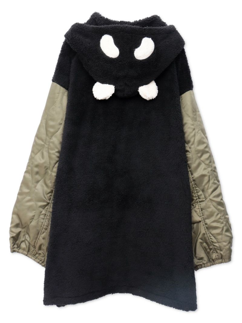 【PANDIESTA JAPAN】“スクーターパンダ”刺繍入り3WAYモッズコート