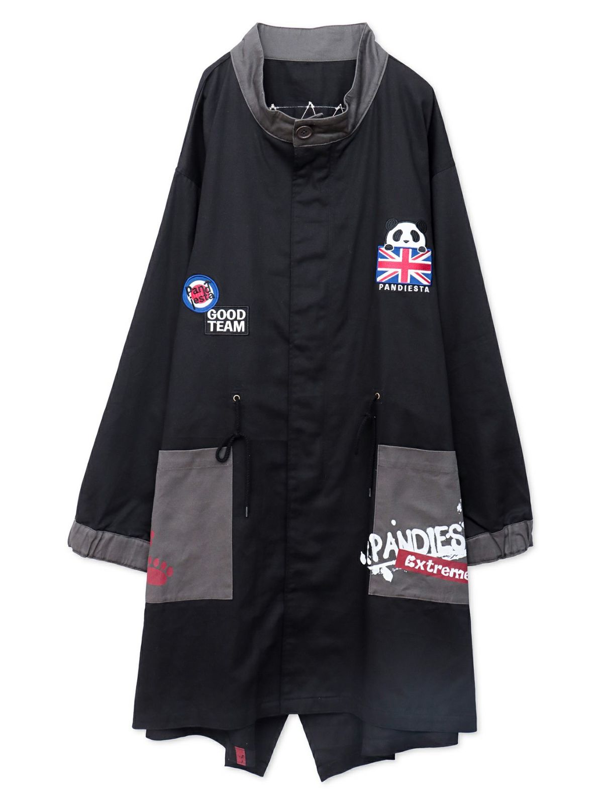 【PANDIESTA JAPAN】“スクーターパンダ”刺繍入り3WAYモッズコート