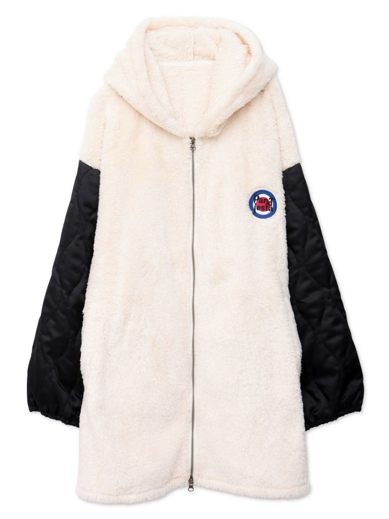 【PANDIESTA JAPAN】“スクーターパンダ”刺繍入り3WAYモッズコート