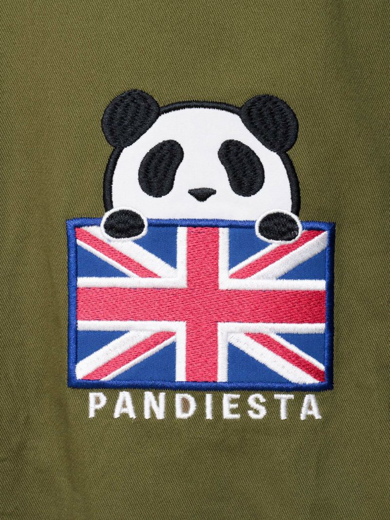 【PANDIESTA JAPAN】“スクーターパンダ”刺繍入り3WAYモッズコート