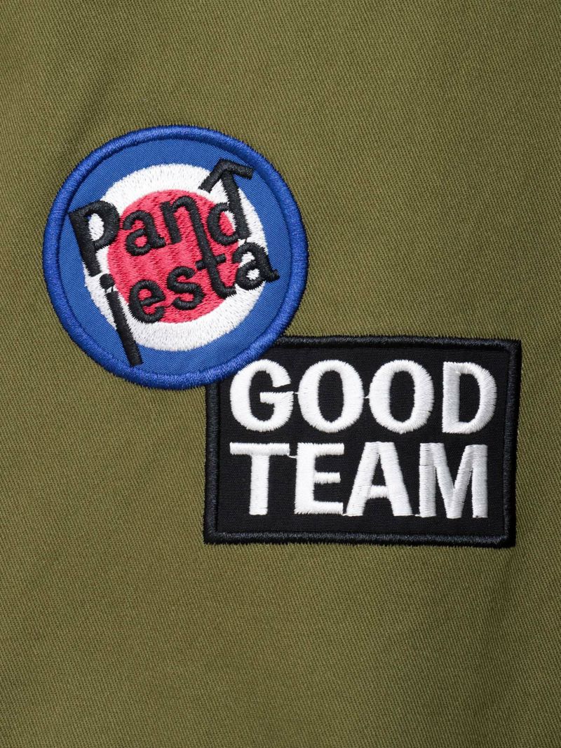 【PANDIESTA JAPAN】“スクーターパンダ”刺繍入り3WAYモッズコート