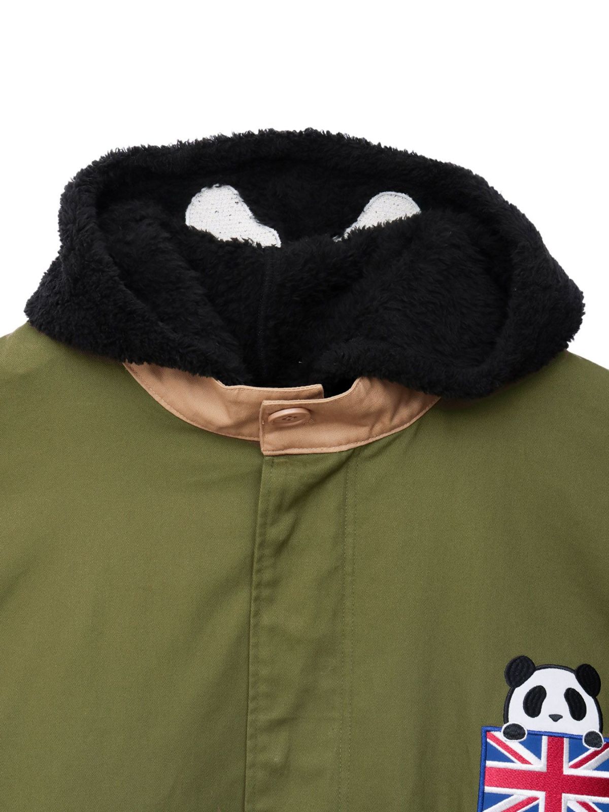 【PANDIESTA JAPAN】“スクーターパンダ”刺繍入り3WAYモッズコート