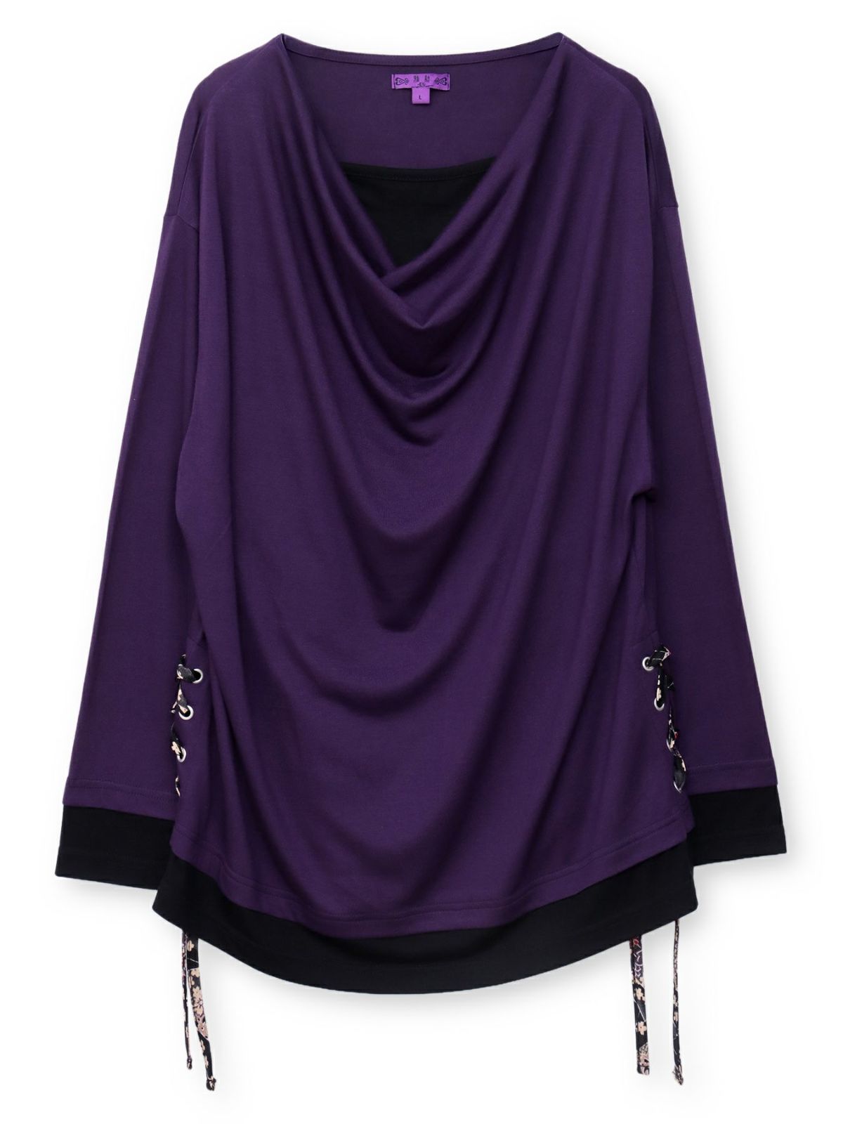 【雅結 -EN-】菊刺繍 ドレープロンT