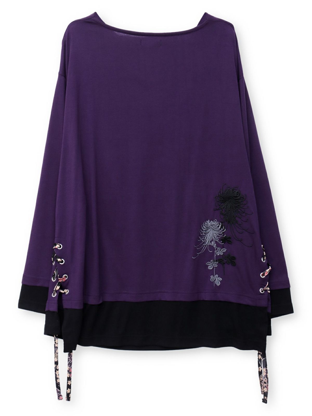 【雅結 -EN-】菊刺繍 ドレープロンT