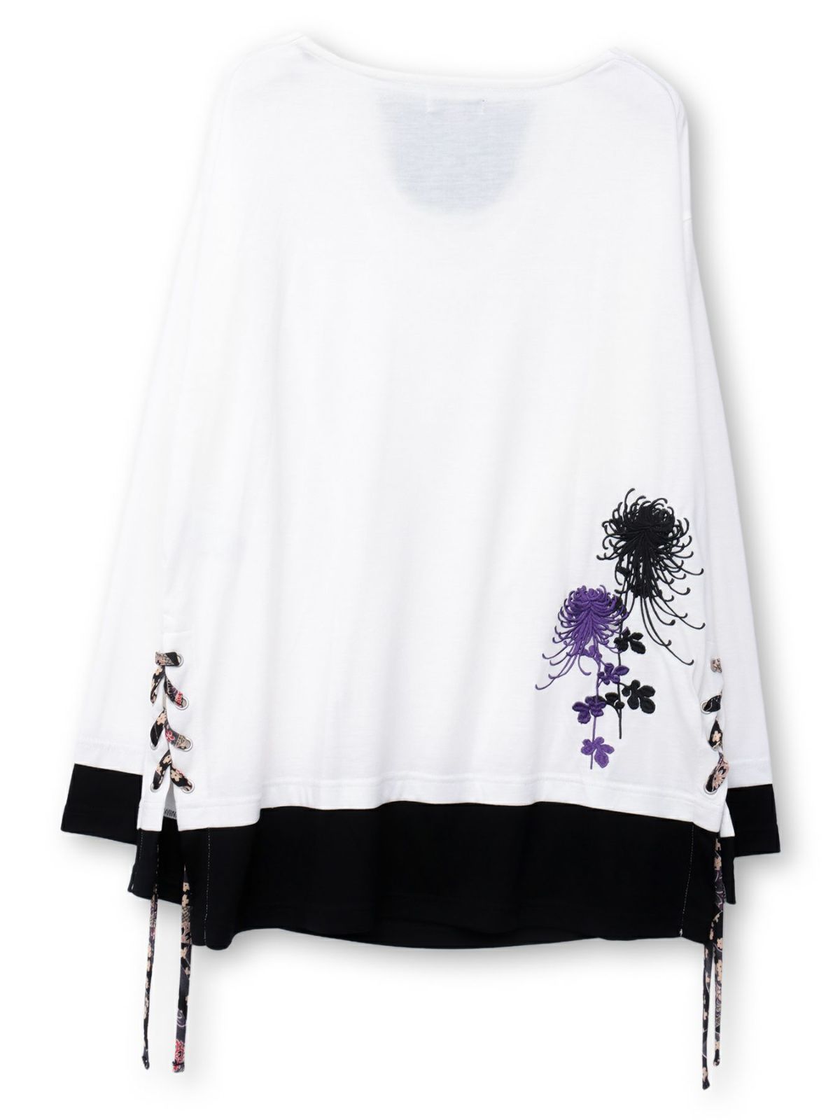 【雅結 -EN-】菊刺繍 ドレープロンT