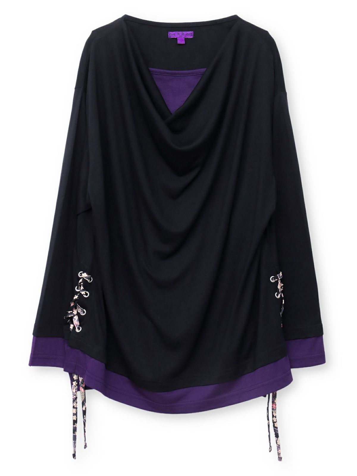 【雅結 -EN-】菊刺繍 ドレープロンT