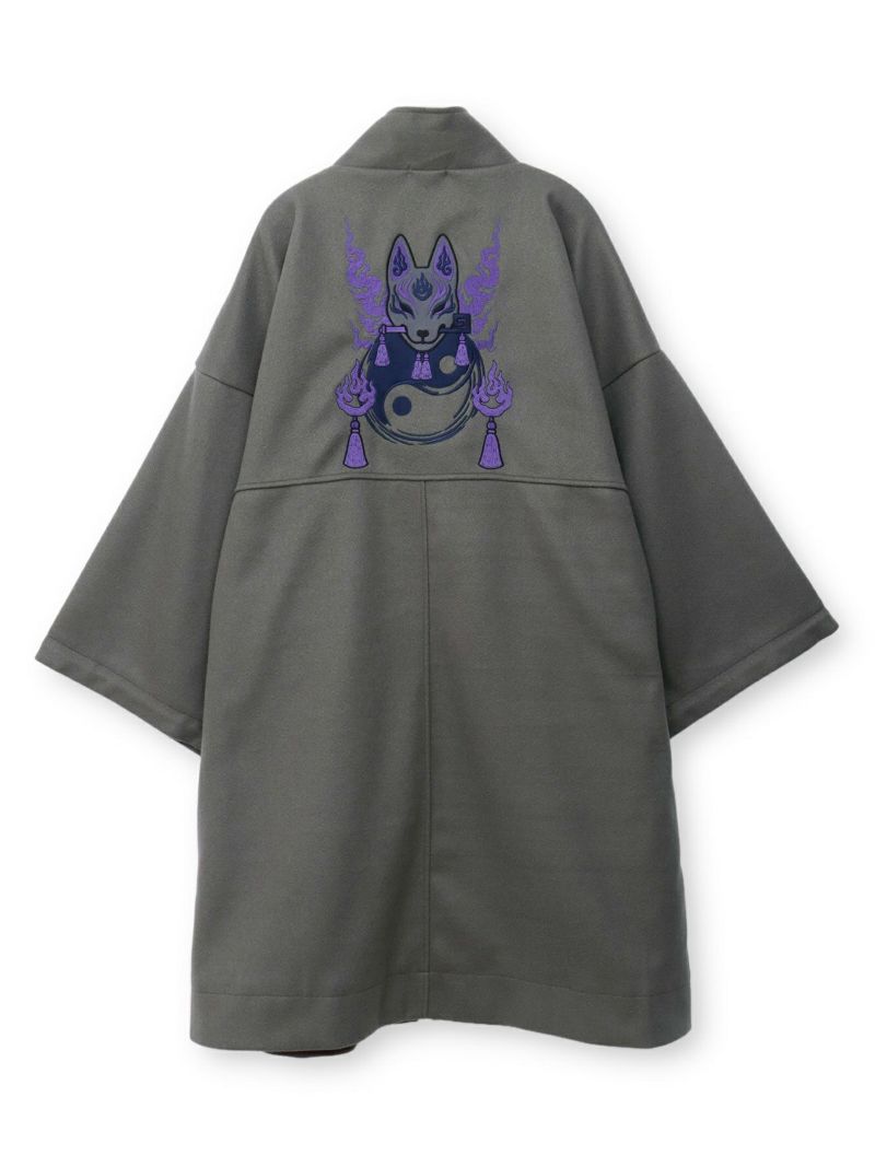【雅結 -EN-】“狐面”刺入り羽織りコート