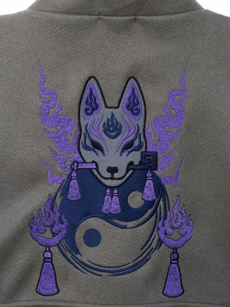 【雅結 -EN-】“狐面”刺入り羽織りコート