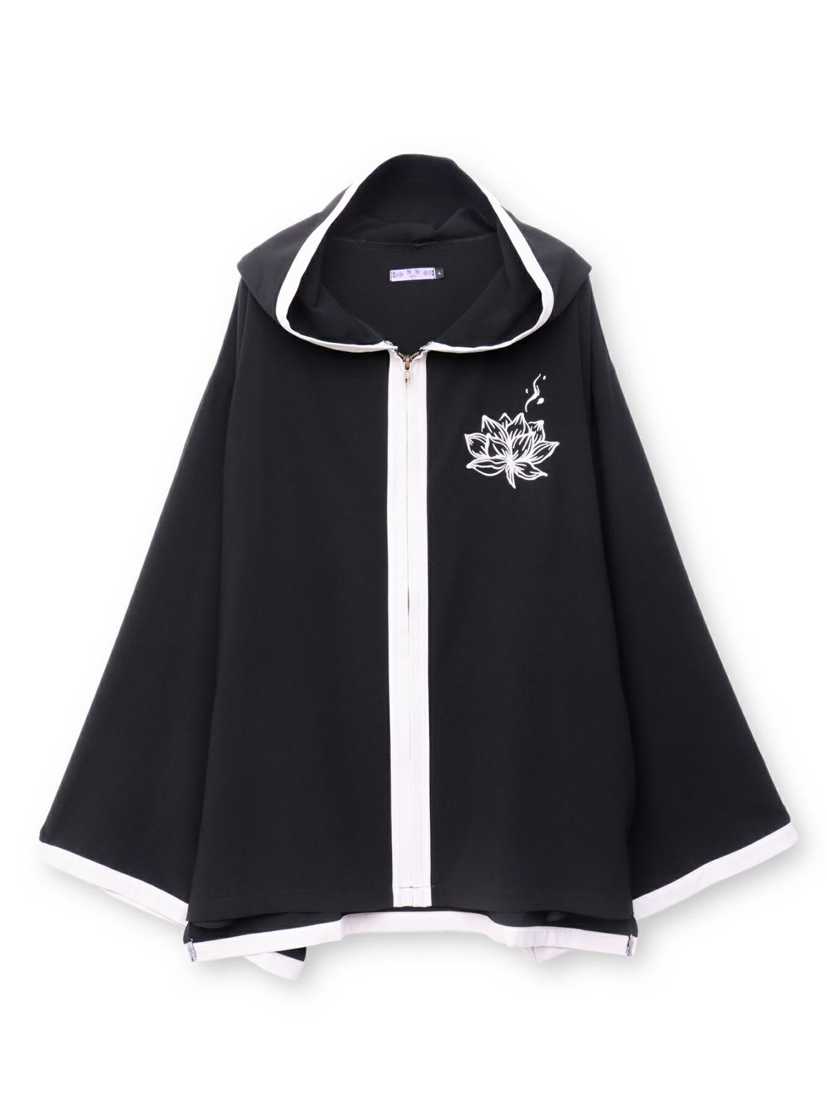 【雅結 -EN-】“八咫烏と蓮”キモノスリーブZIPパーカー