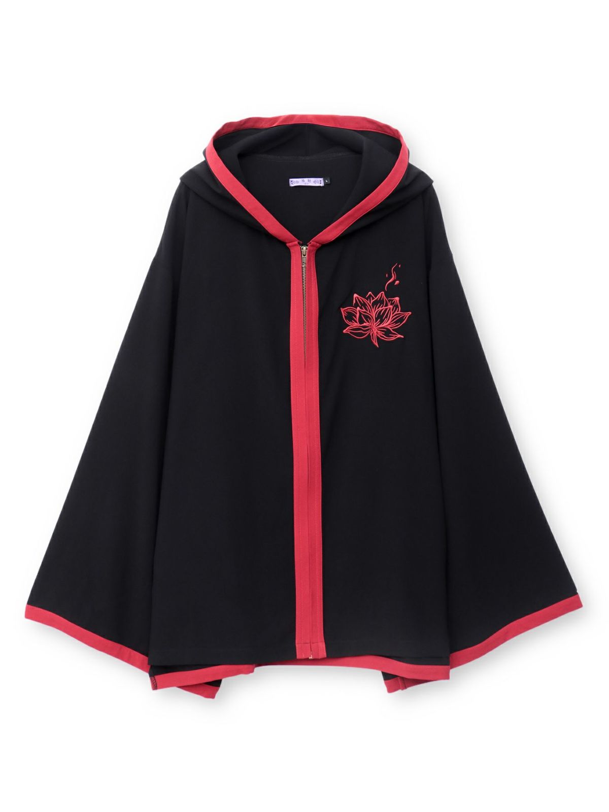 【雅結 -EN-】“八咫烏と蓮”キモノスリーブZIPパーカー