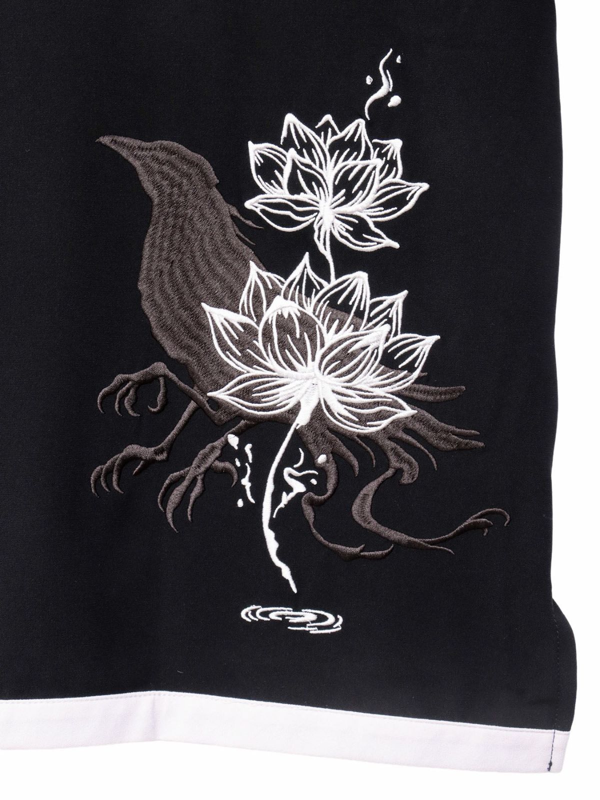 【雅結 -EN-】“八咫烏と蓮”キモノスリーブZIPパーカー