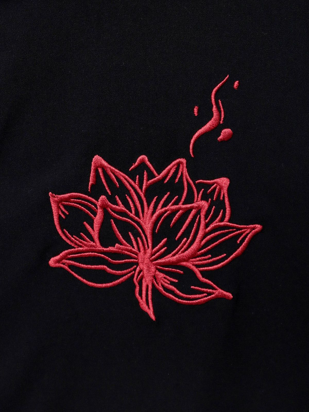 【雅結 -EN-】“八咫烏と蓮”キモノスリーブZIPパーカー