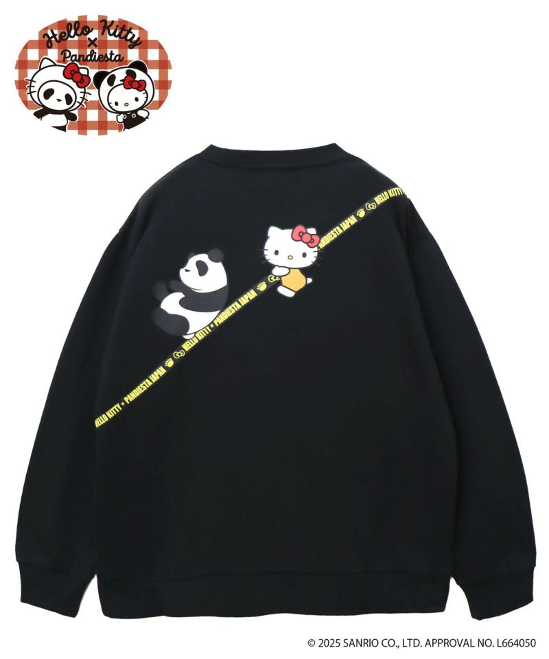 【Hello Kitty×PANDIESTA JAPAN】“バック風ポケット付き”サガラ刺繍仲良しスウェット